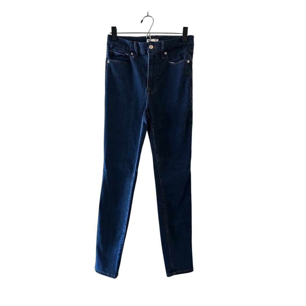 Good American Blue High Rise Skinny Denim Jeans Women Sz 6